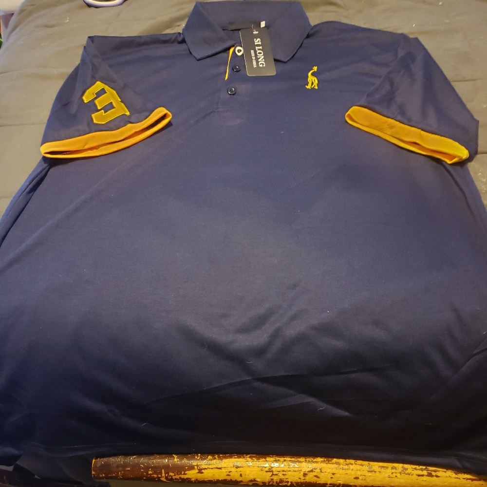 Men's lightweight polo L/XL Navy Blue NWT Sporty!!